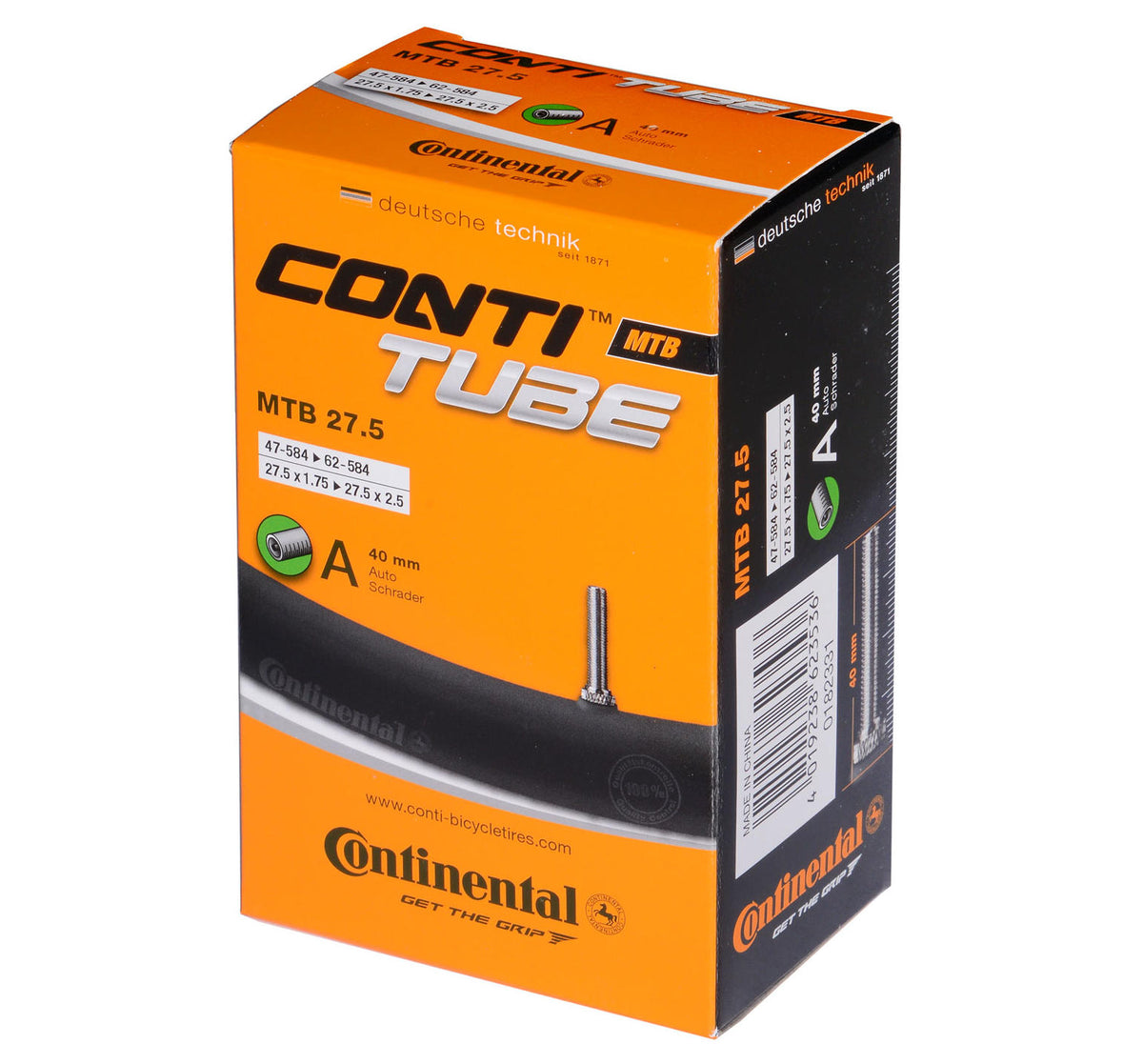 CONTINENTAL | Cámara de 27.5x1.75-2.50 Válvula Schrader 40mm