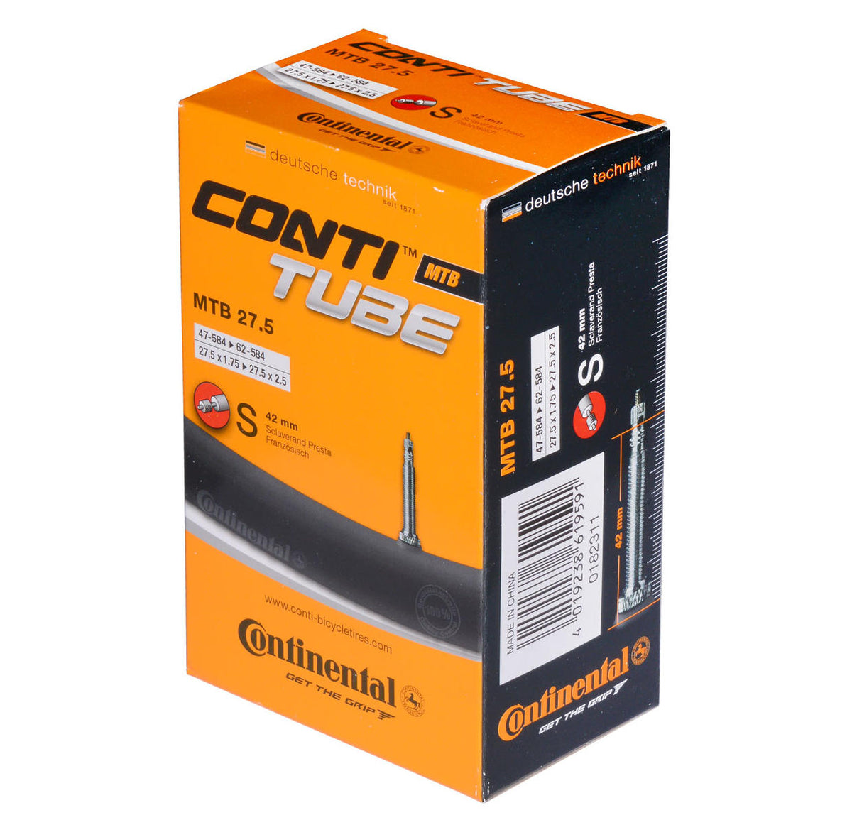 CONTINENTAL | Cámara de 27.5x1.75-2.50 Válvula Presta 42mm