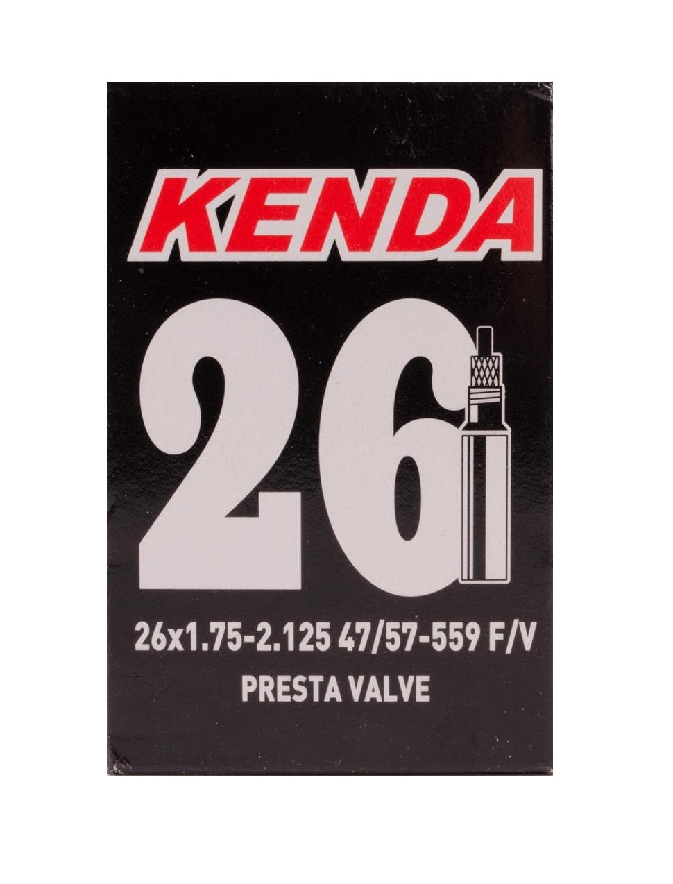 KENDA | Cámara de 26x1.90-2.125 Válvula Presta