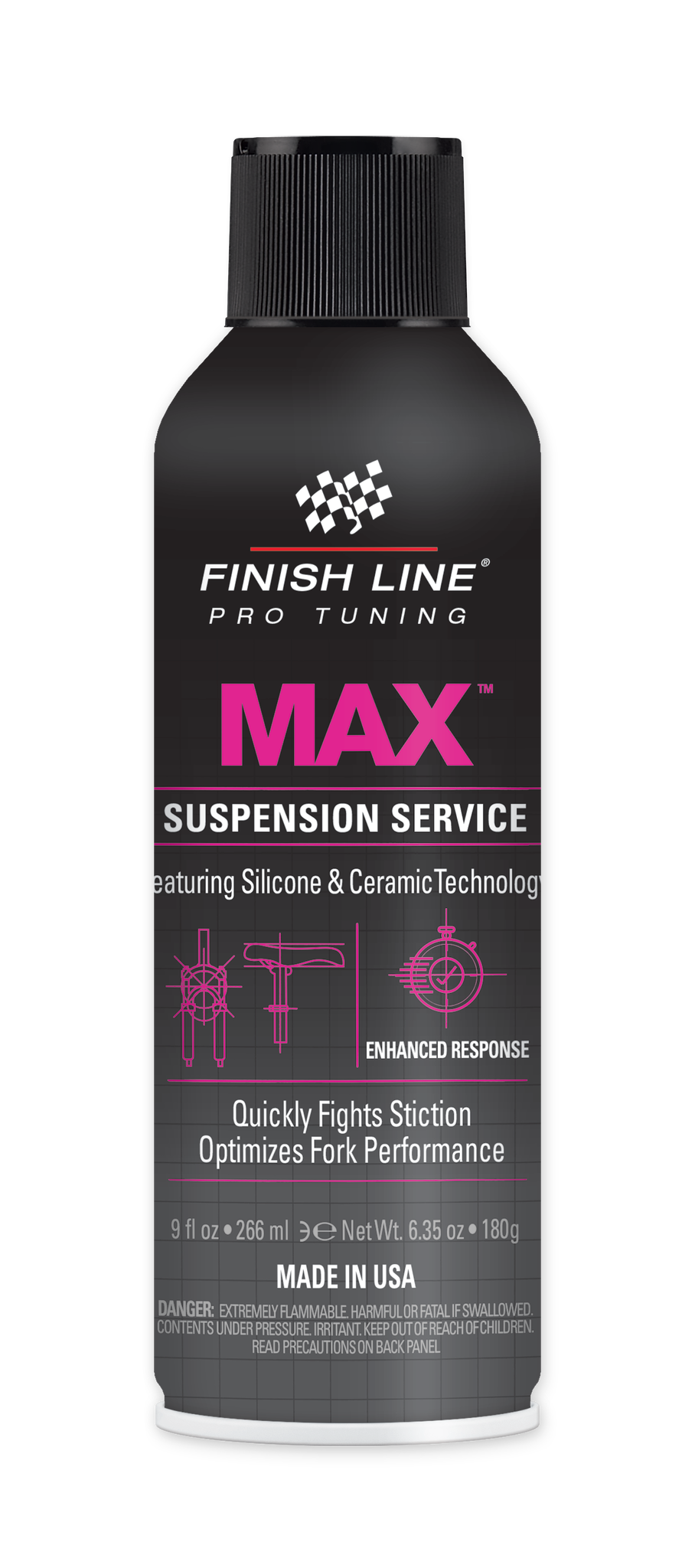 FINISH LINE | Lubricante de Horquillas Aerosol MAX Suspensión 266ml