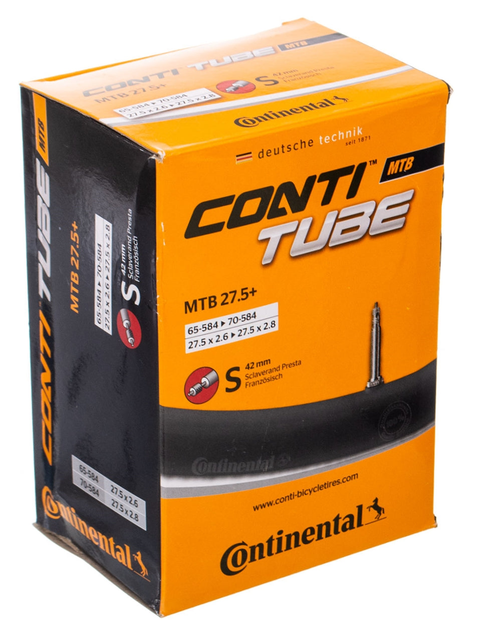 CONTINENTAL | Cámara 27.5"+ 2.6/2.8 Válvula Presta 42mm