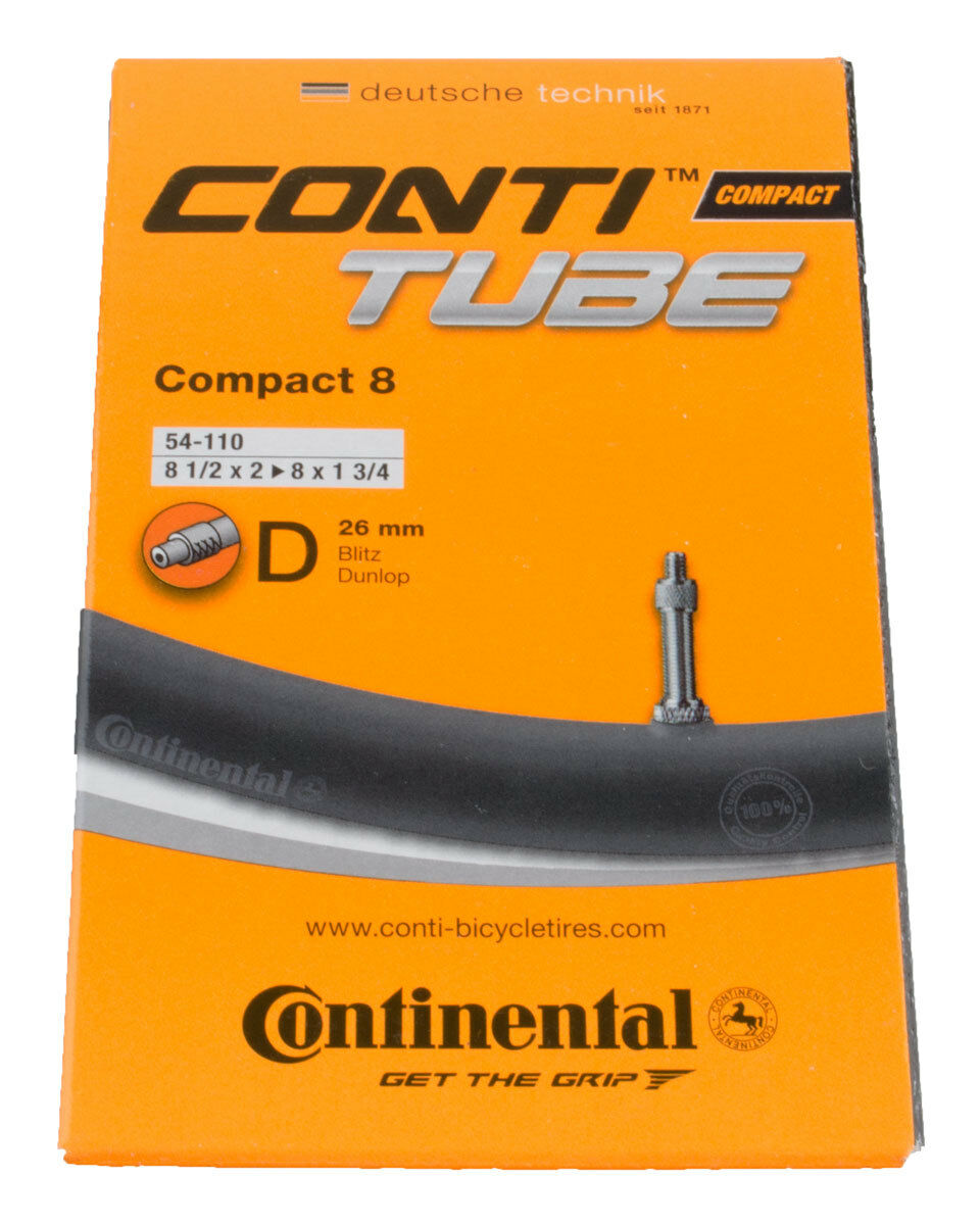 CONTINENTAL | Cámara 8x1/2x2 Válvula Dunlop 26mm