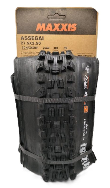 MAXXIS | Cubierta de Mtb ASSEGAI 27.5x2.50wt 3CG-TR-DH