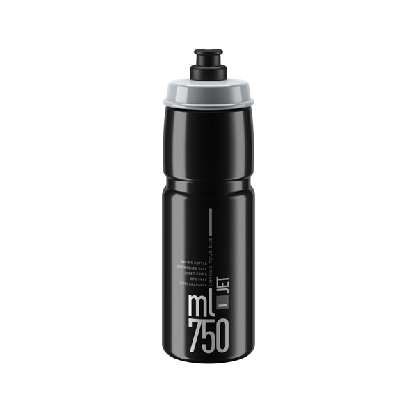 ELITE | Bidón de Ciclismo JET 750ml -negro