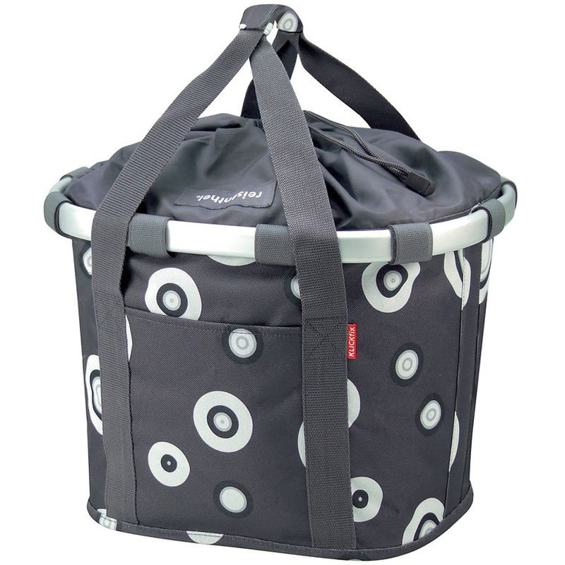 KLICKFIX | Bolsa Delantera Reisenthel Antracita/Circulos