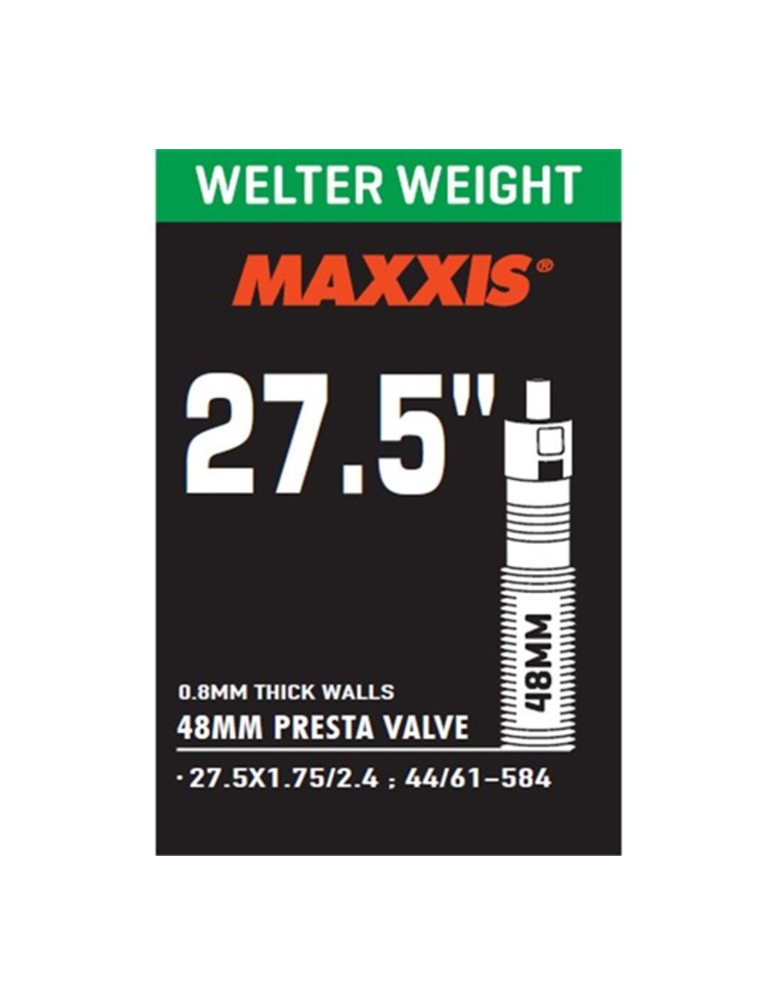 MAXXIS | Cámara Welter Weight 27.5x1.75-2.40 Válvula Presta 48mm