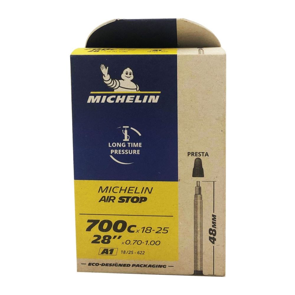 MICHELIN | Cámara Airstop A1 700x18-25 Válvula Presta 48 mm