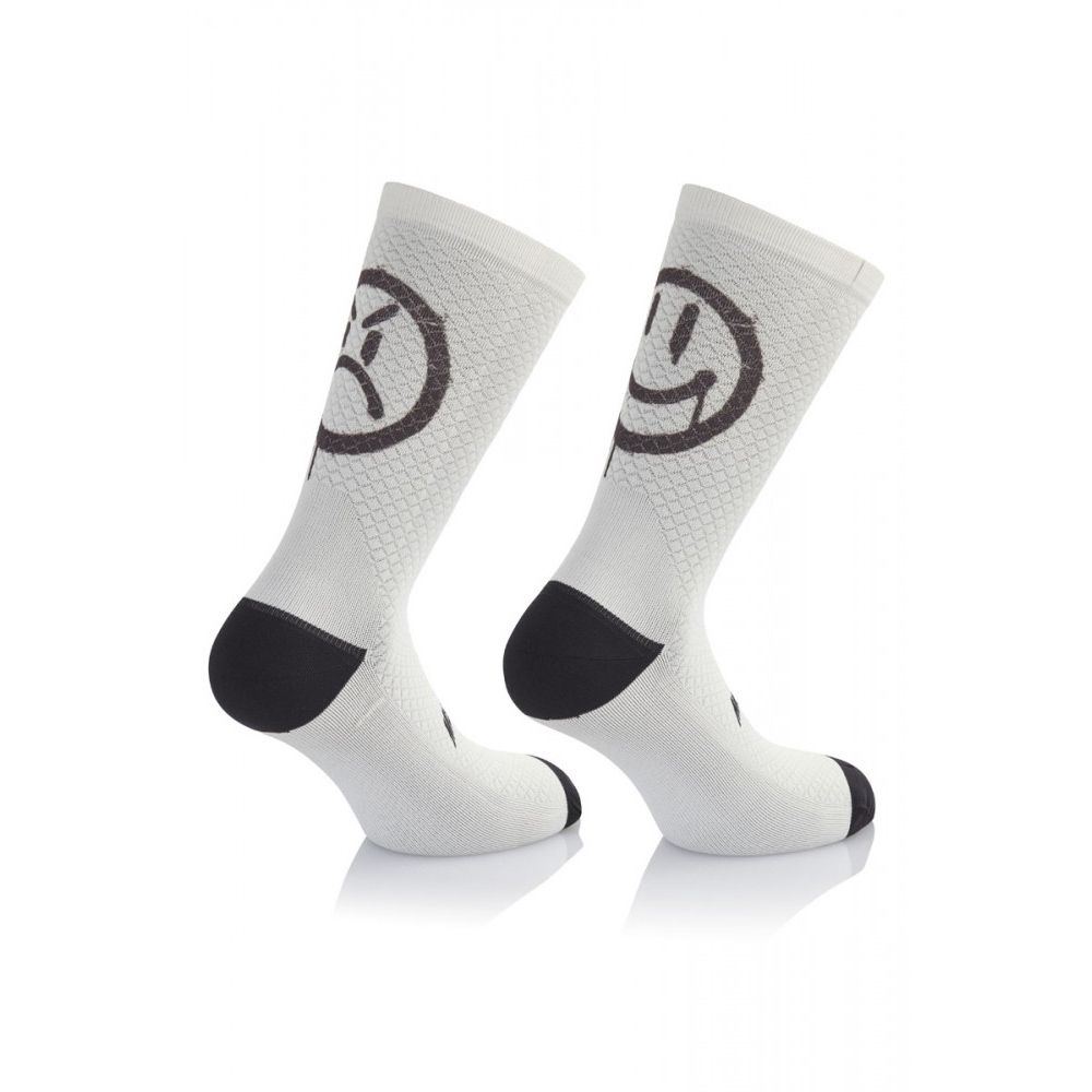MB WEAR | Calcetines de Ciclismo SMILE EMOTIONS H20 blanco