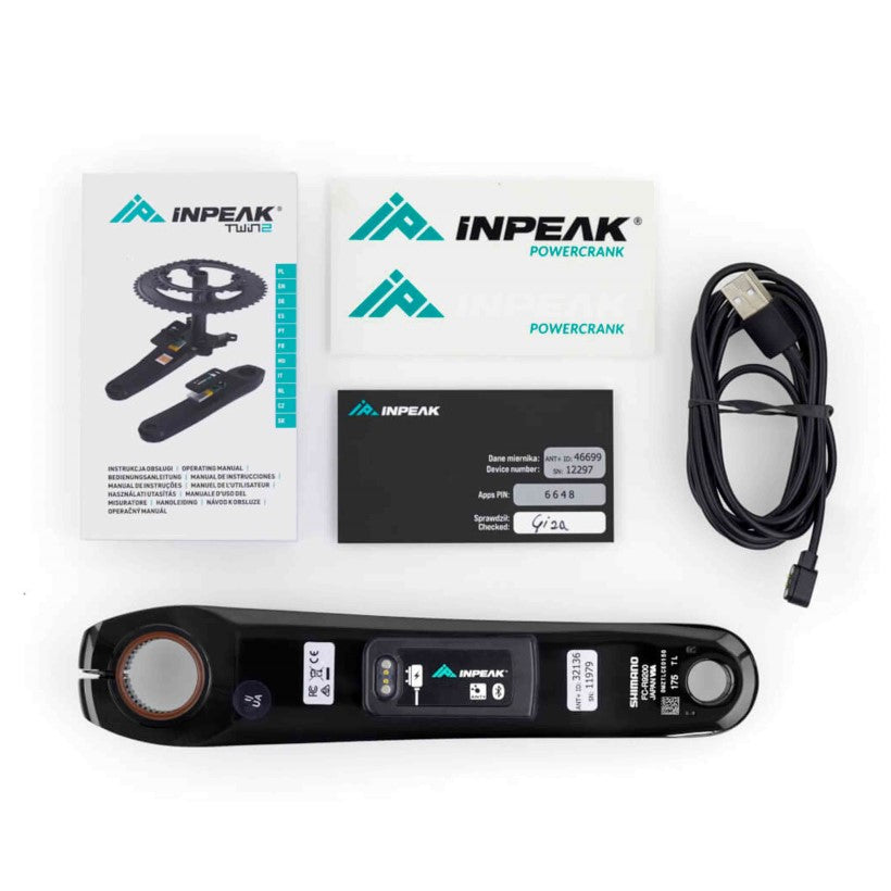 INPEAK | Biela Izquierda con potenciómetro compatible Shimano Dura-Ace R9200