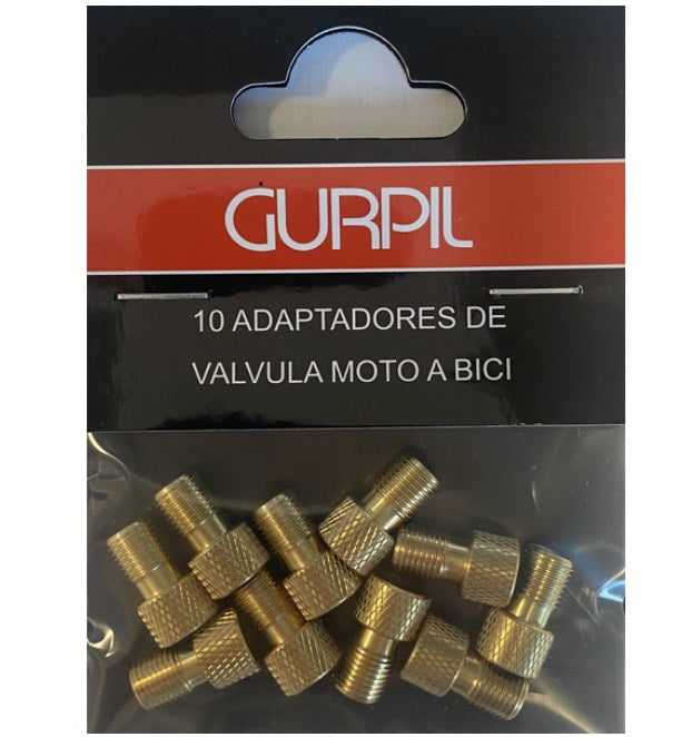 GURPIL | Adaptador de Válvula Presta-Schrader 10 uds