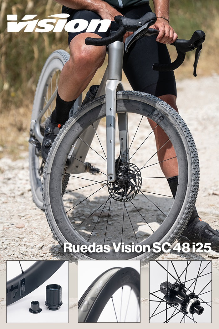 VISION | Juego de ruedas SC48 i25 center lock tubeless ready