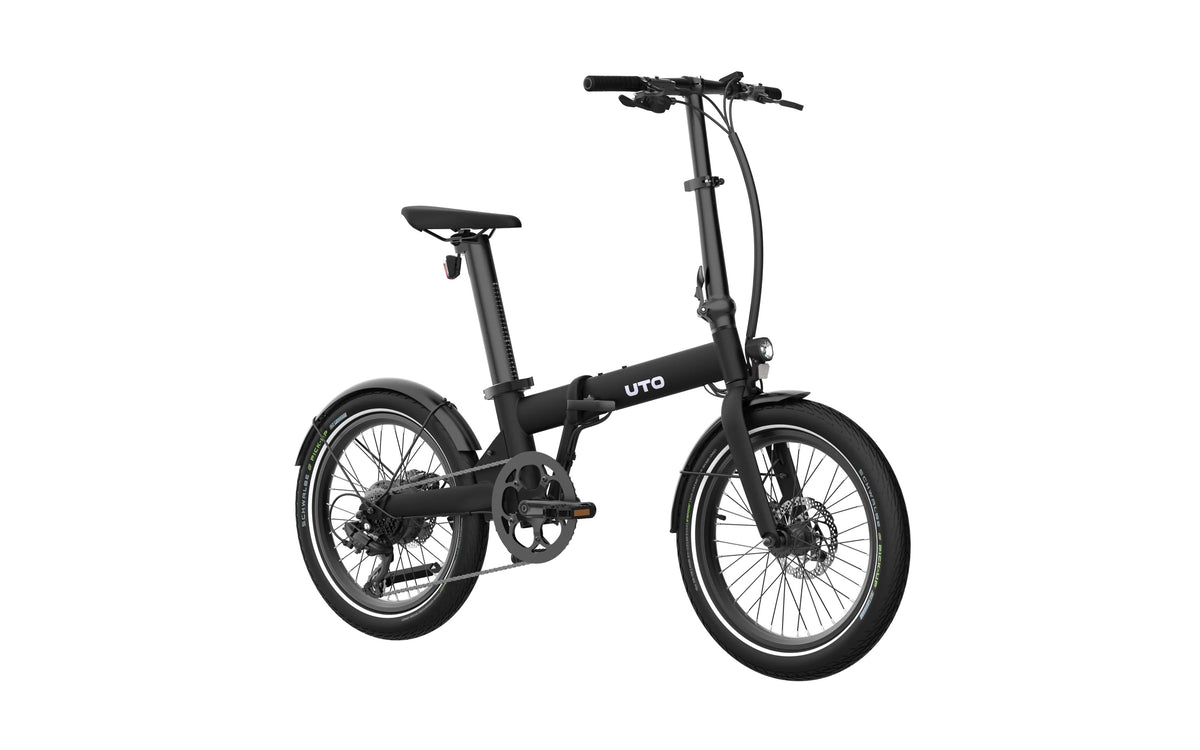 EOVOLT | Bicicleta eléctrica plegable UTO OG20 7 Speed negro onice