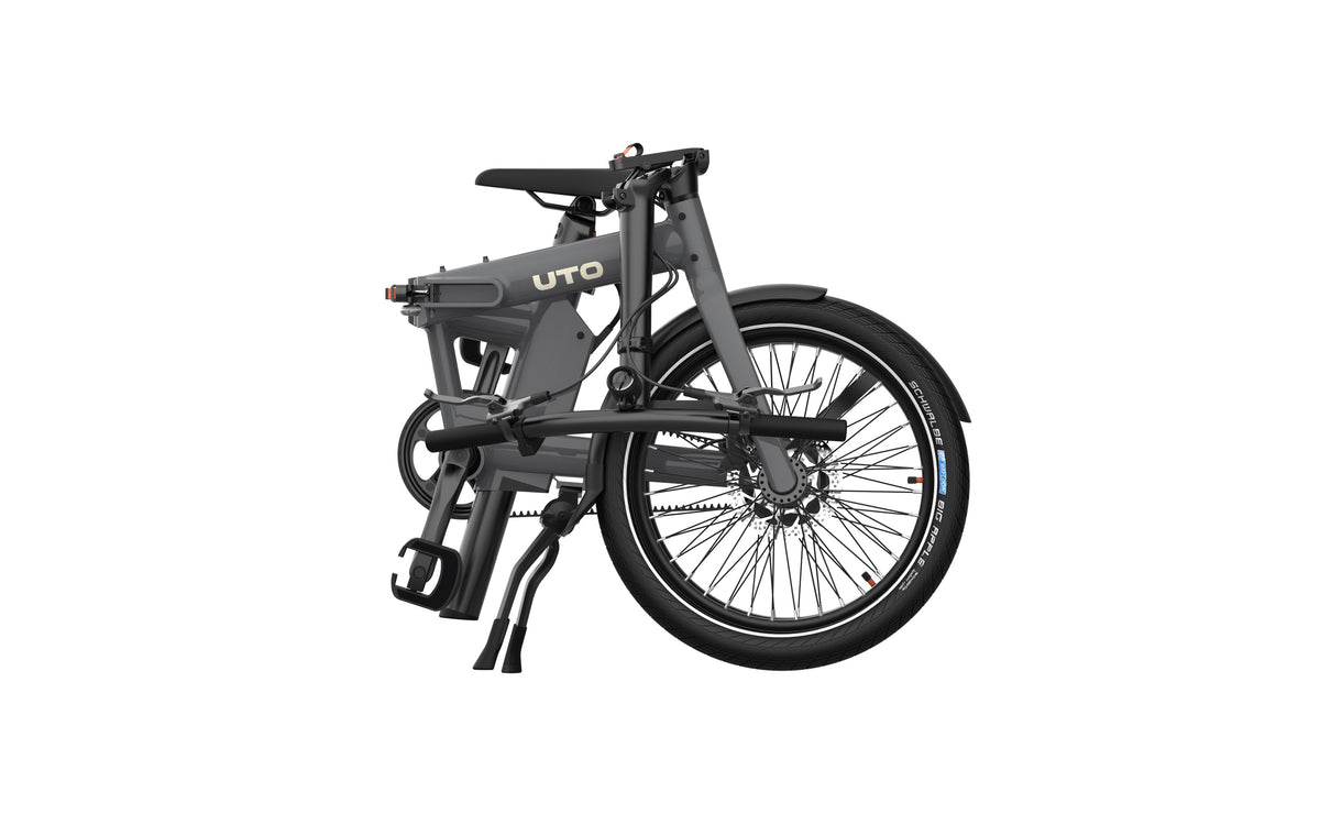 EOVOLT | Bicicleta eléctrica plegable UTO PRO20 gris antracita