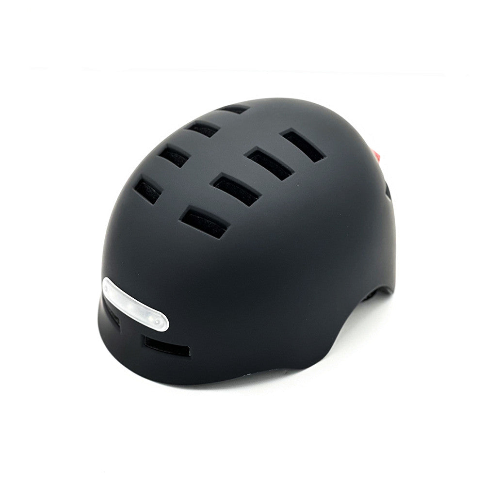 Casco scooter con LED negro