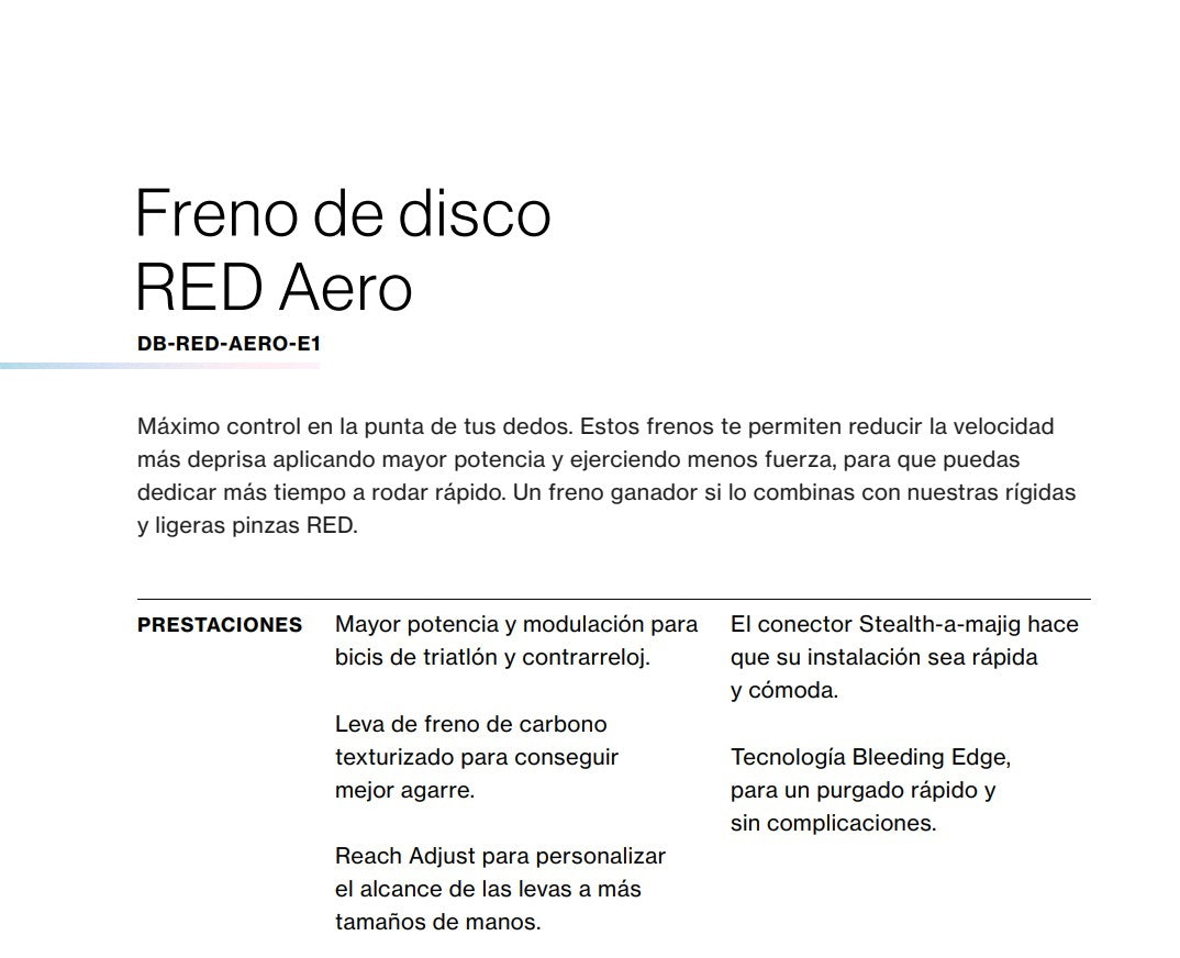 SRAM | Mando y Pinza de Freno RED AERO E1