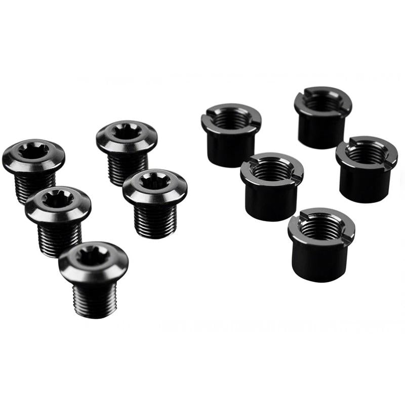 ABSOLUTEBLACK | Tornillos Fijación de Platos Largos 5 uds