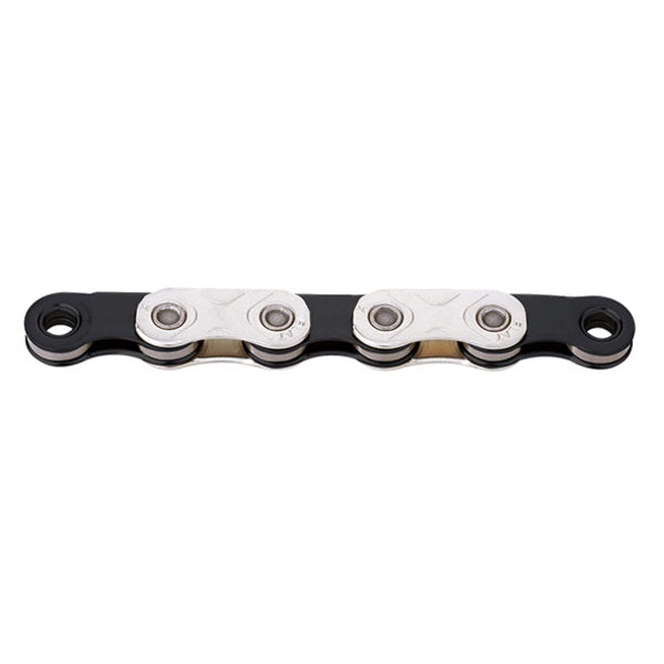 KMC | Cadena X-FLAT Waxed 12-13v 126 Eslabones -plata negro compatible con transmisión Sram AXS