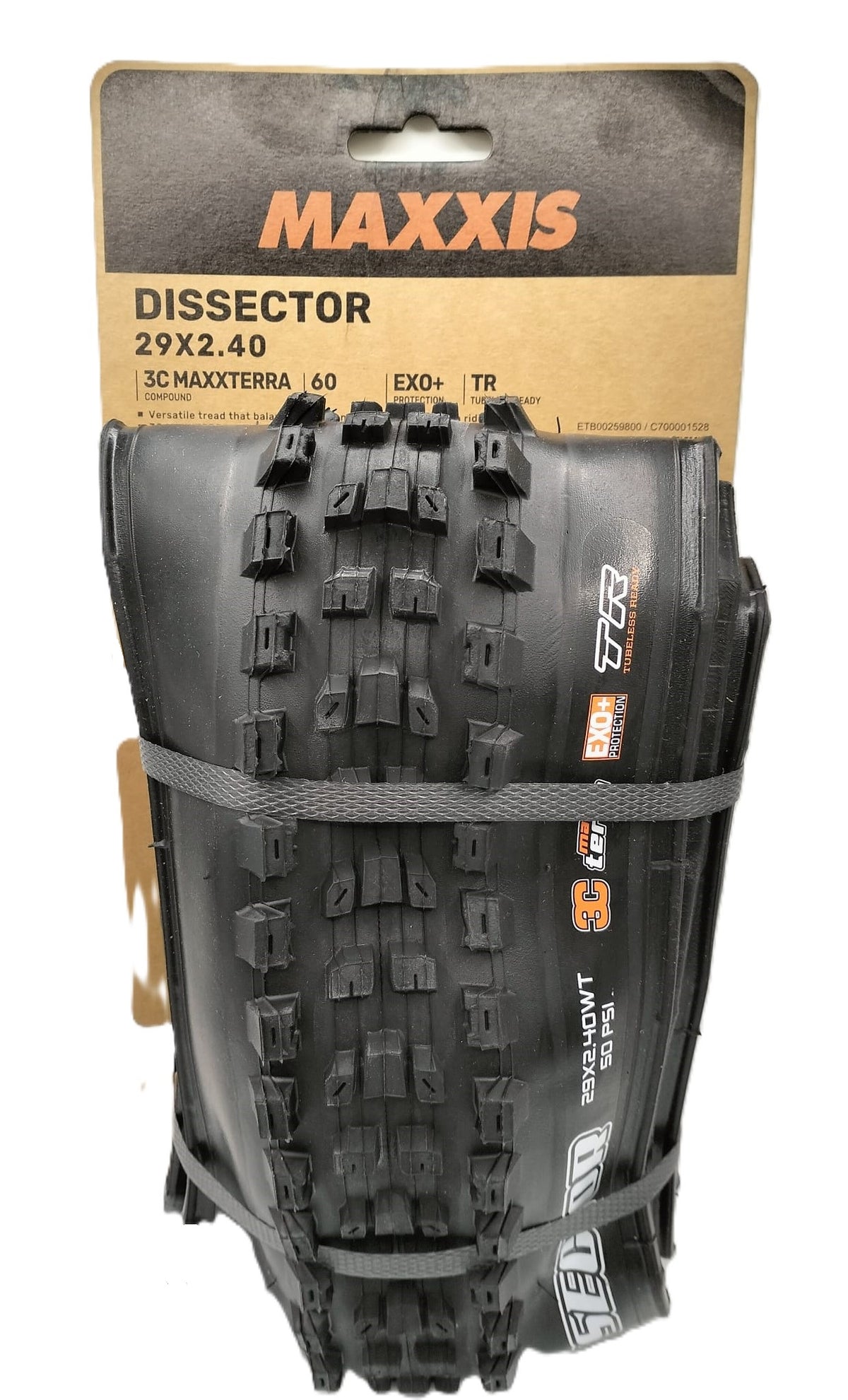 MAXXIS | Cubierta de Mtb DISSECTOR 29x2.40wt 60 TPI 3CT/EXO+/TR