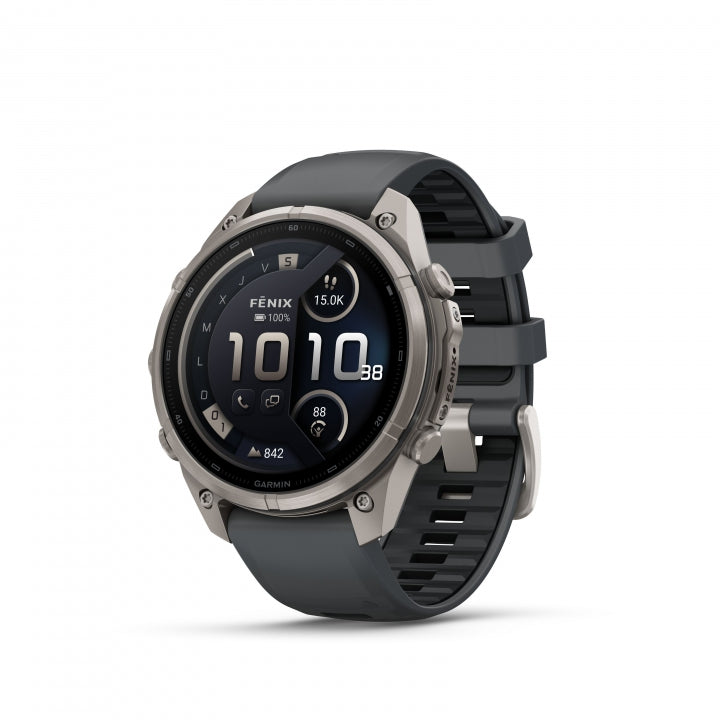 GARMIN | Fenix 9 Pro_inReach 47mm Amoled Titanio correa de silicona -gris