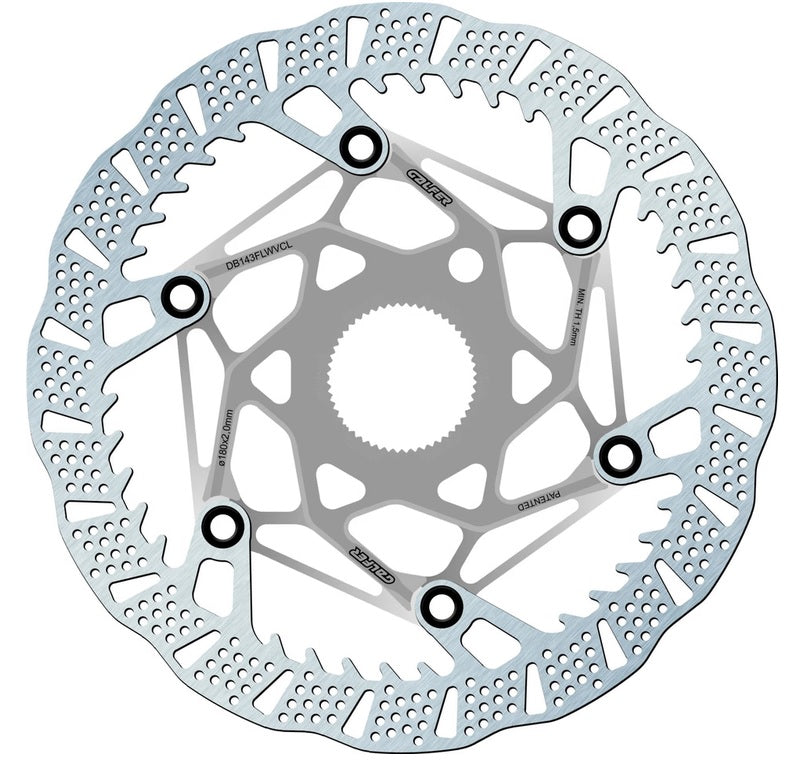 GALFER | Disco de Freno SHARK EVO Center Lock 180x2.0mm -plata