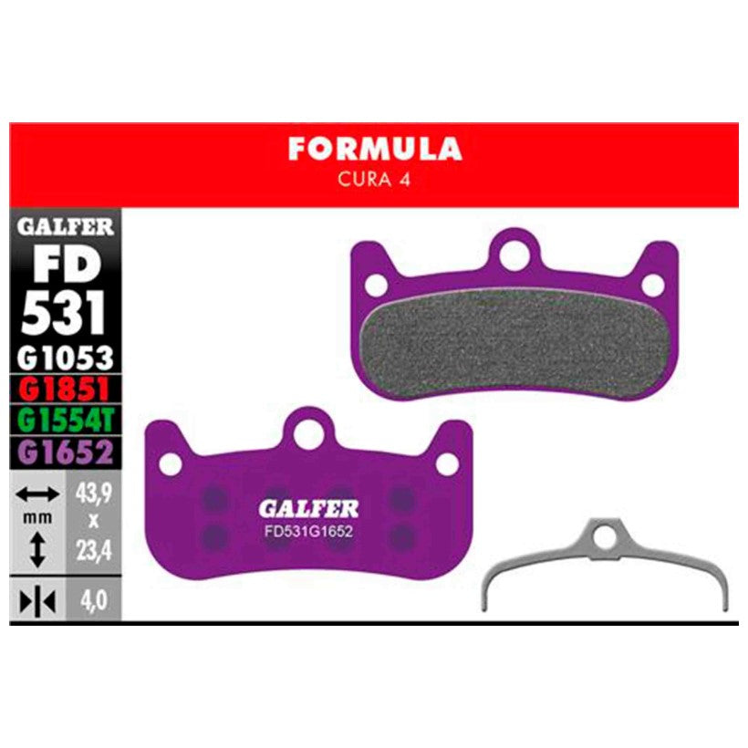 GALFER | Pastillas de Freno e-Bike Compatible Formula Cura 4 (FD531G1652)
