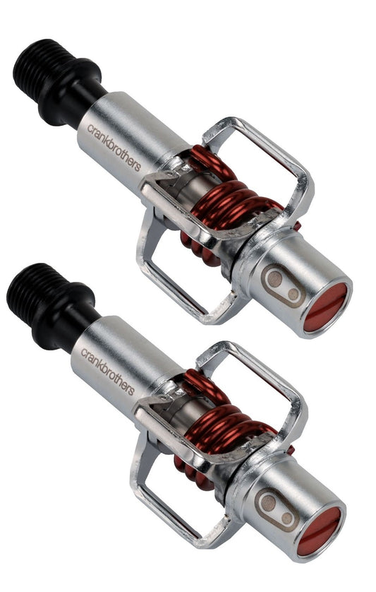 CRANK BROTHERS | Pedales Egg Beater 1 plata-rojo