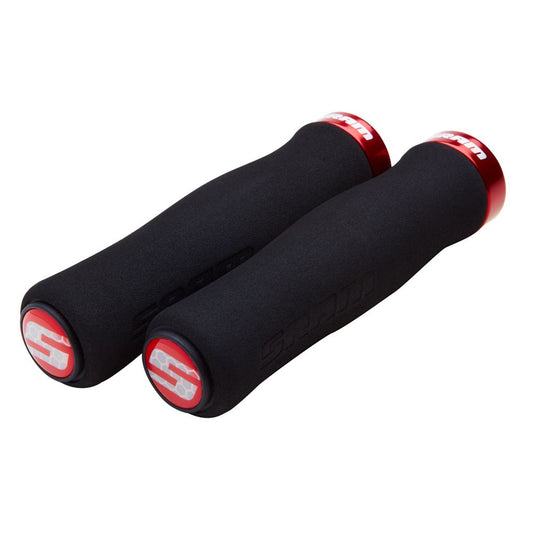 SRAM | Puños Contour Foam Locking Grip -negro rojo