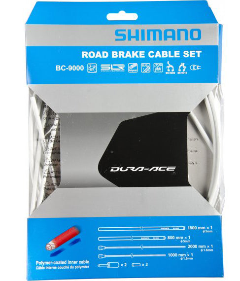 SHIMANO | Cables y Fundas de Freno Polímero Blanco