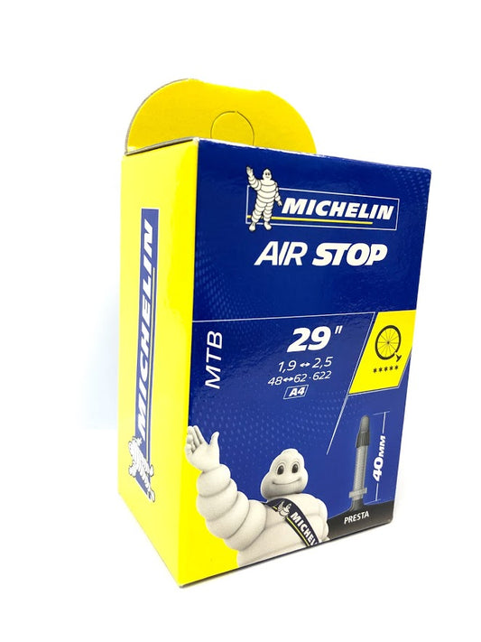 MICHELIN | Cámara Airstop Butyl 29x1.90-2.50 Válvula Presta 40 mm