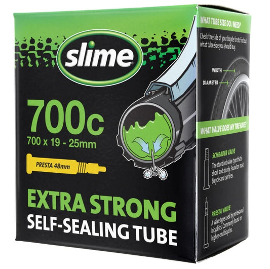 SLIME | Cámara de 700x19-25 Antipinchazos Válvula Presta 48mm