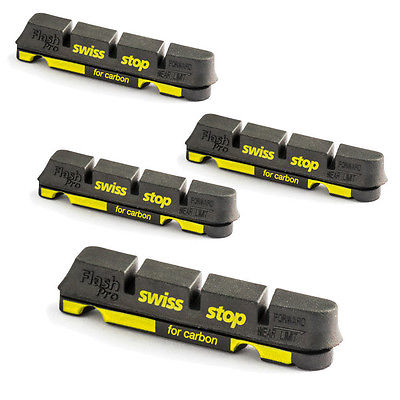 SWISSSTOP | Zapatas de Freno Flash Pro compatible Shimano-Sram Pista de Carbono