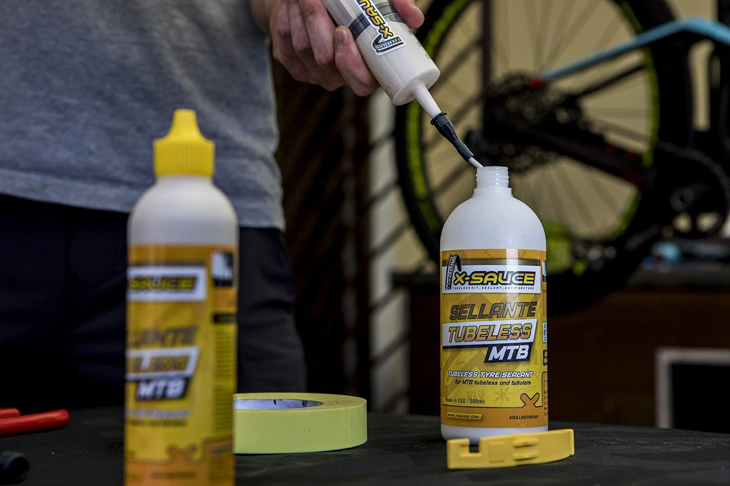 X-SAUCE | Sellante Antipinchazos Tubeless para Mtb 500ml