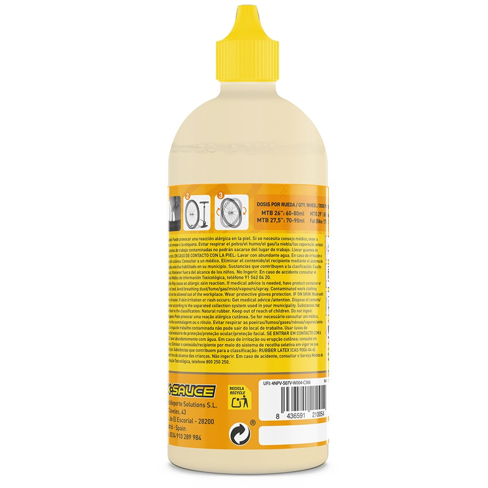 X-SAUCE | Sellante Antipinchazos Tubeless para Mtb 500ml