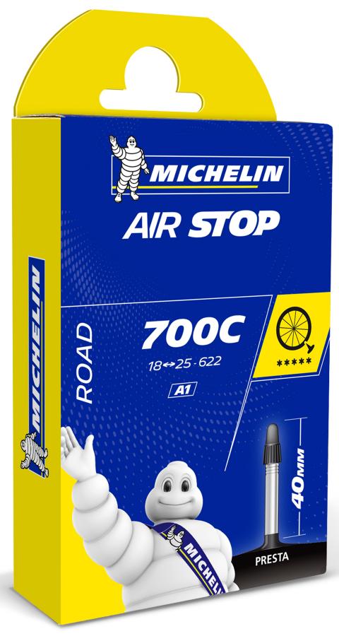 MICHELIN | Cámara Airstop Butyl 700x18-25 Válvula Presta 40 mm