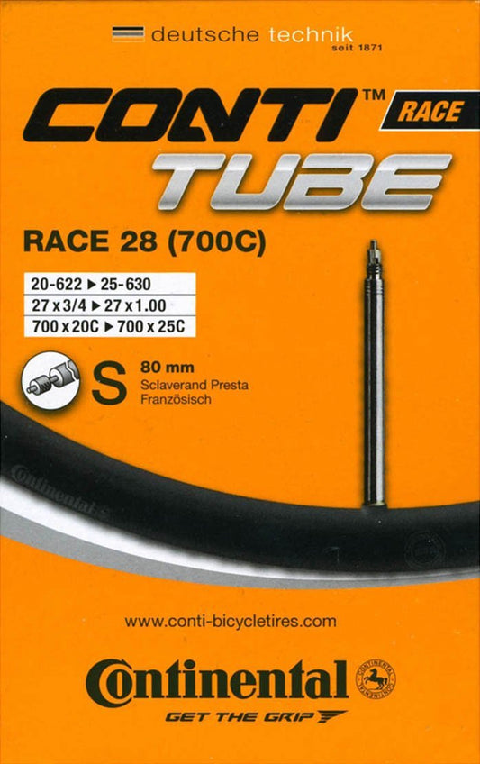 CONTINENTAL | Cámara Race 700x20-25 Válvula Presta 80mm