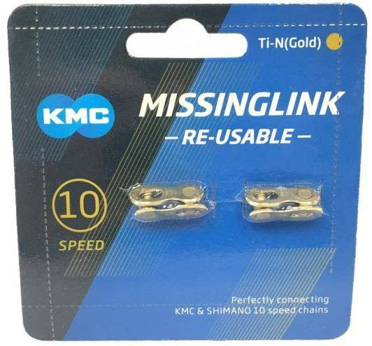 KMC | Enganche de Cadena 10v (Oro) (2 uds)