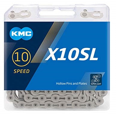 KMC | Cadena X10SL 10v 114 Eslabones plata