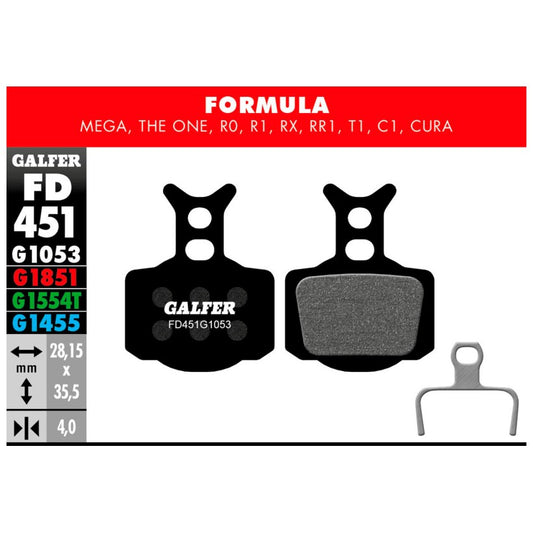 GALFER | Pastillas de Freno STANDARD compatible Formula (FD451G1053)