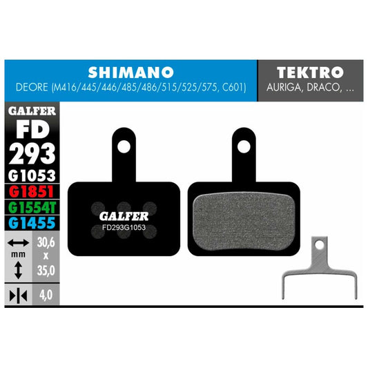 GALFER | Pastillas de Freno STANDARD compatible Shimano (FD293G1053)