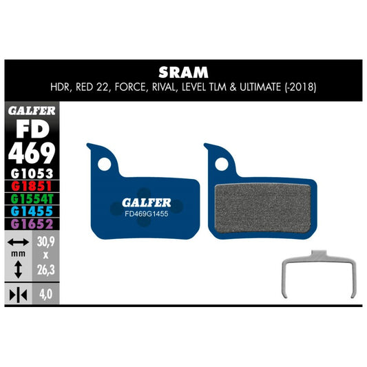 GALFER | Pastillas de Freno Road compatible Sram (FD469G1455)