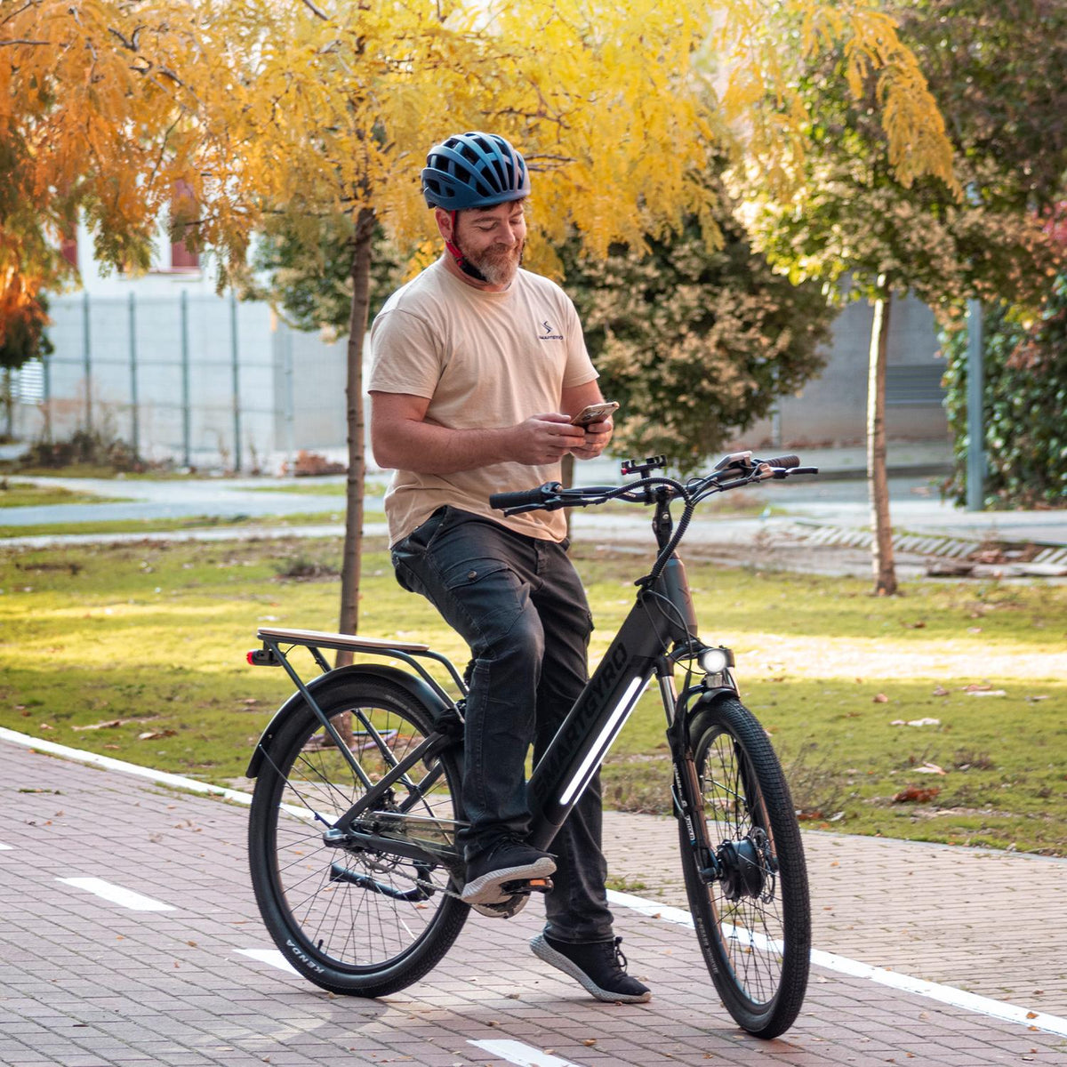 SMARTGYRO | Bicicleta eléctrica NÓMADA -titán