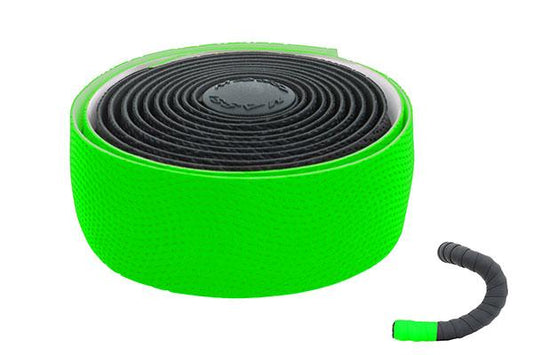 MASSI | Cinta de Manillar Dual Wave (Negro-Verde Flúor)