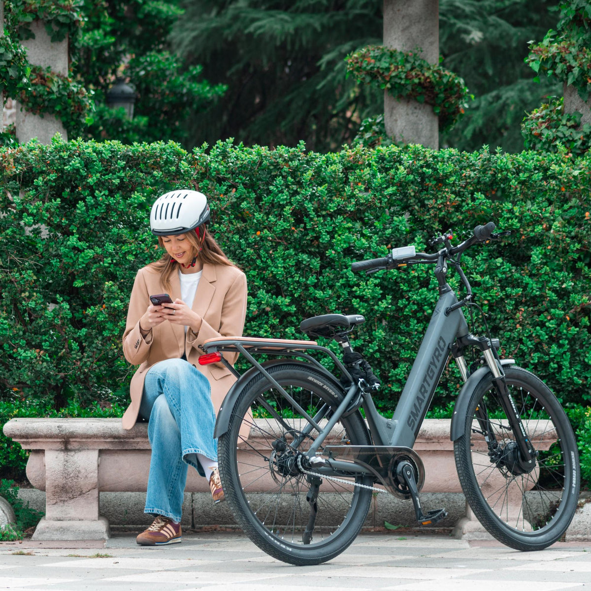 SMARTGYRO | Bicicleta eléctrica NÓMADA -titán