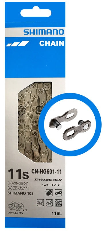 SHIMANO | Cadena 105 HG601 11v 116 Eslabones