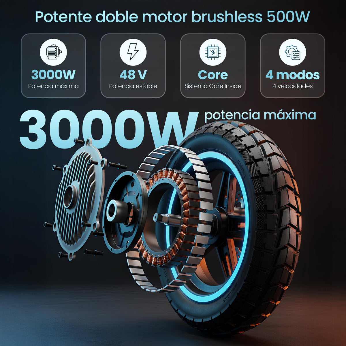 SMARTGYRO | Patinete eléctrico CROSSOVER Dual XT