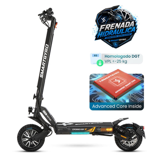 SMARTGYRO | Patinete eléctrico CROSSOVER Dual XT