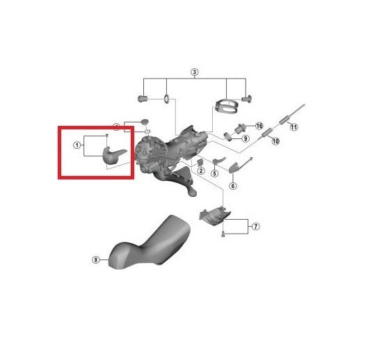 SHIMANO | Embellecedor de Maneta Dura Ace ST-9120 Derecha