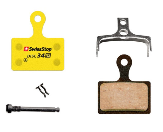 SWISSSTOP | Pastillas de Freno Orgánicas RS compatible Shimano/Tektro/Rever