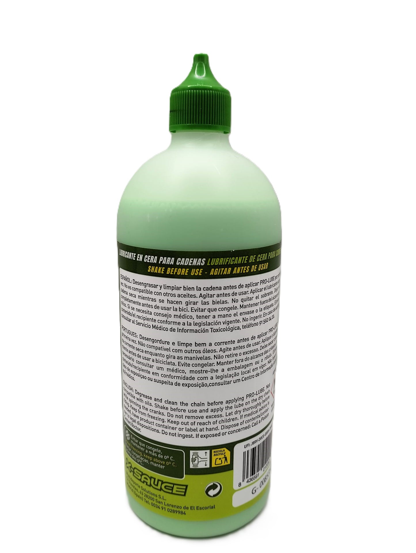 X-SAUCE | Lubricante de Cera para Cadenas de Bicicleta PRO-LUBE 500ml