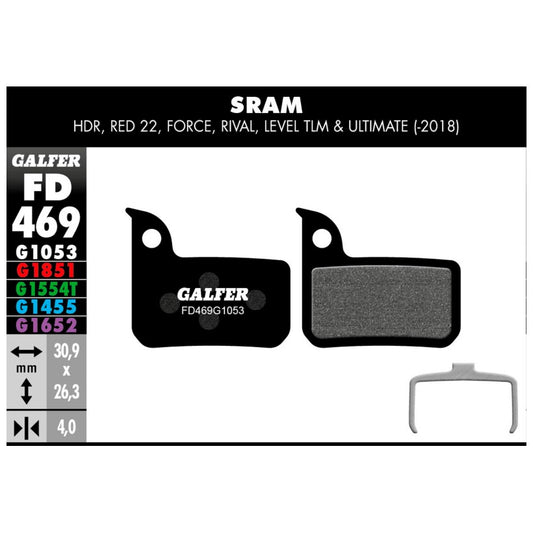 GALFER | Pastillas de Freno STANDARD compatible Sram (FD469G1053)